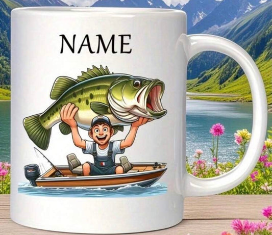 Personalised Fishing Mug