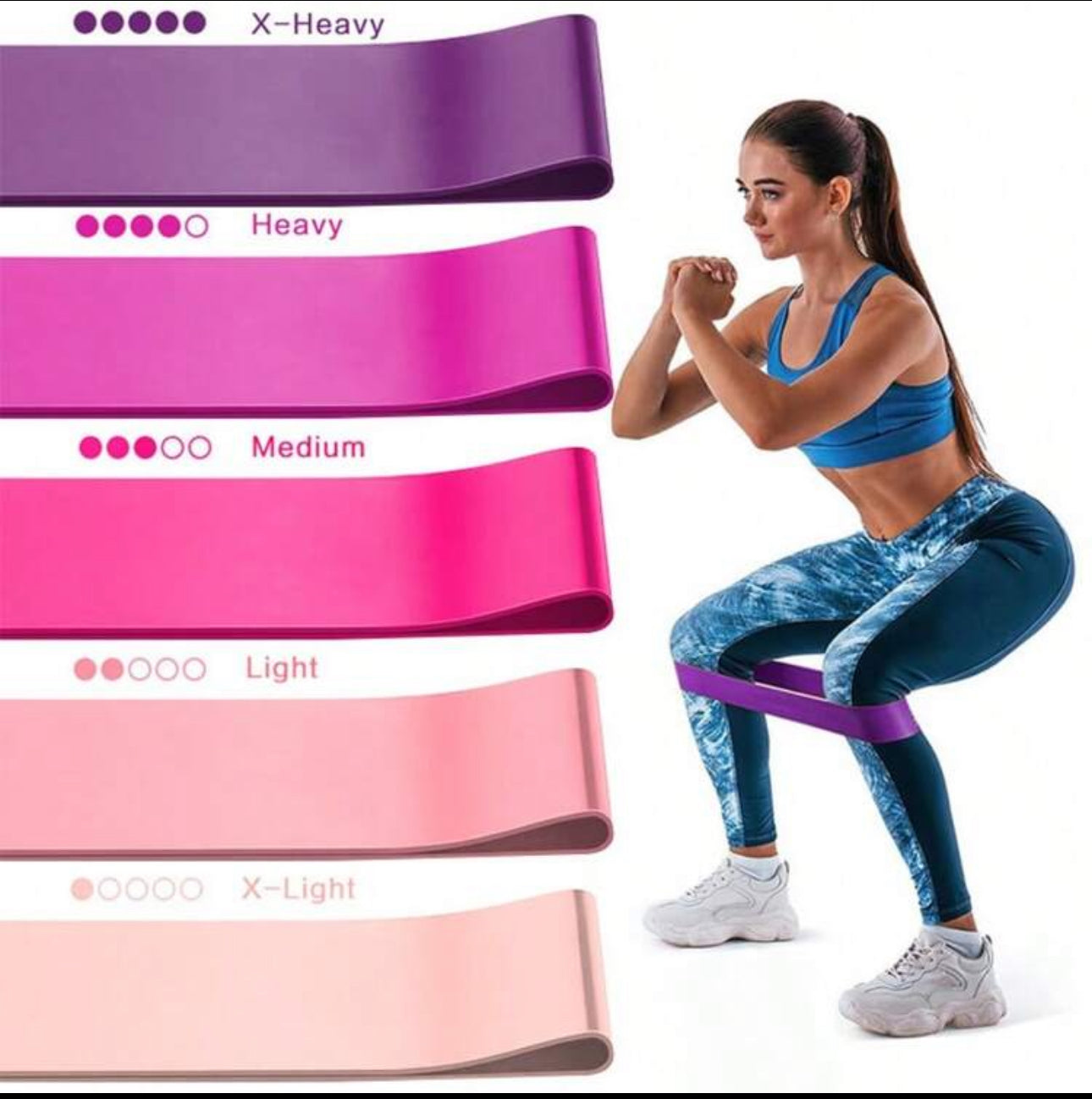 5 Piece Set Resistance Bands