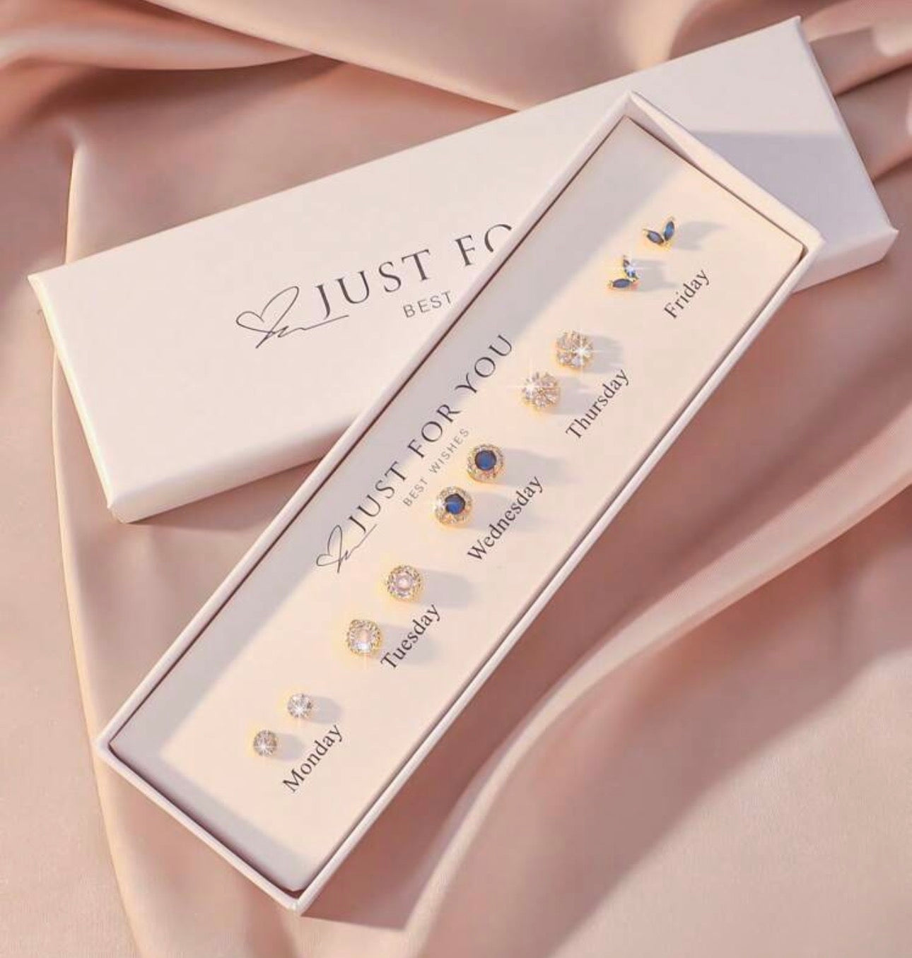 5 Pairs Cubic Zirconia Earrings