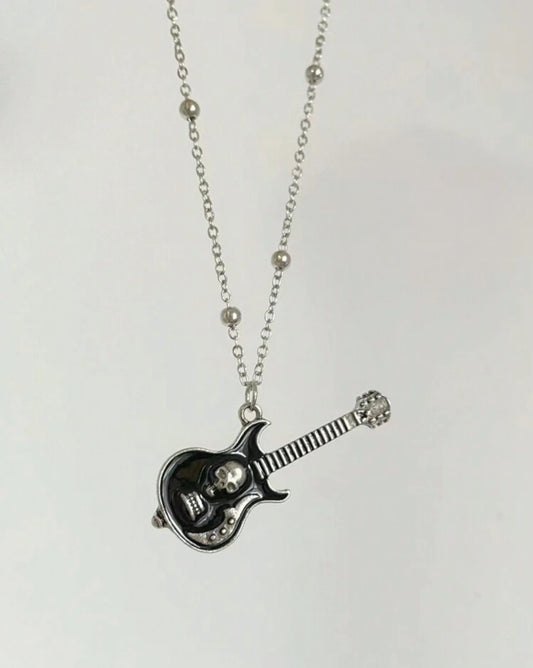 Rock Punk Guitar Necklace