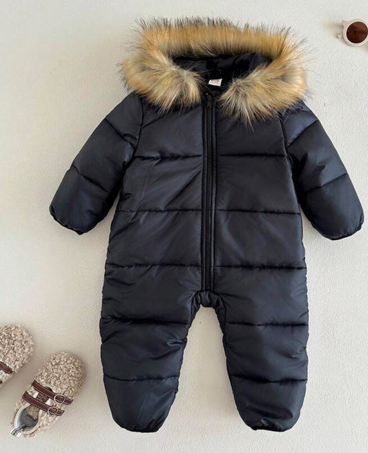 Urban Adventurer Fur-Trimmed Puffer Snowsuit