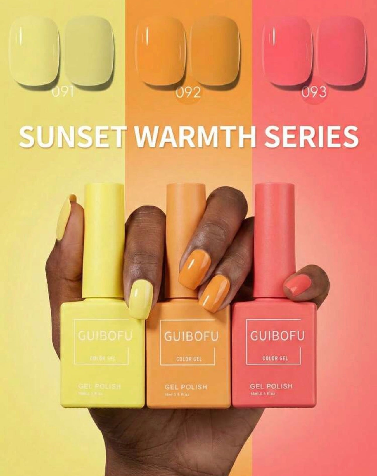 Sunset Warmth 3 Piece Gel Nail Polish Set