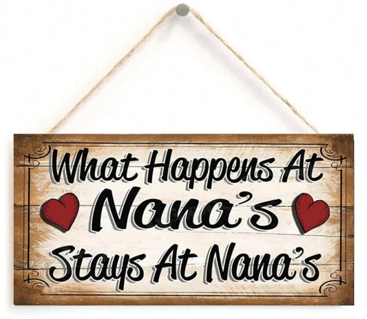 What Happens At Nannas Plaque