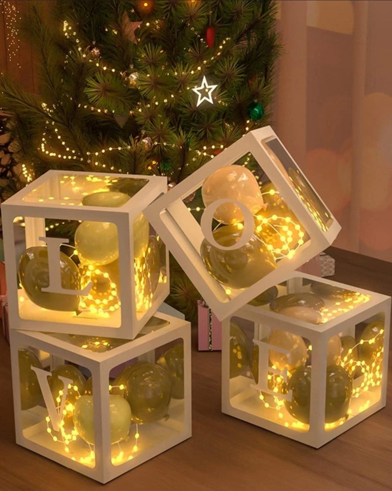 Love Transparent Balloon Box