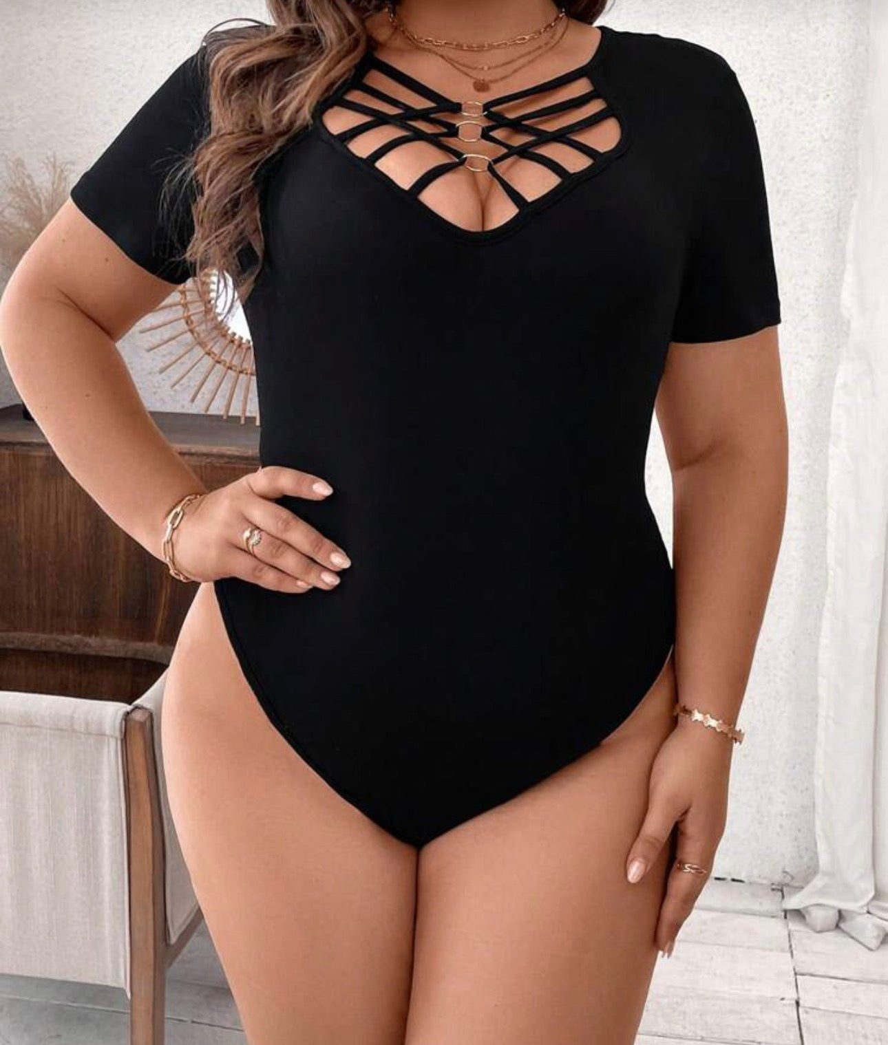 Curve Cut Out Bodysuit