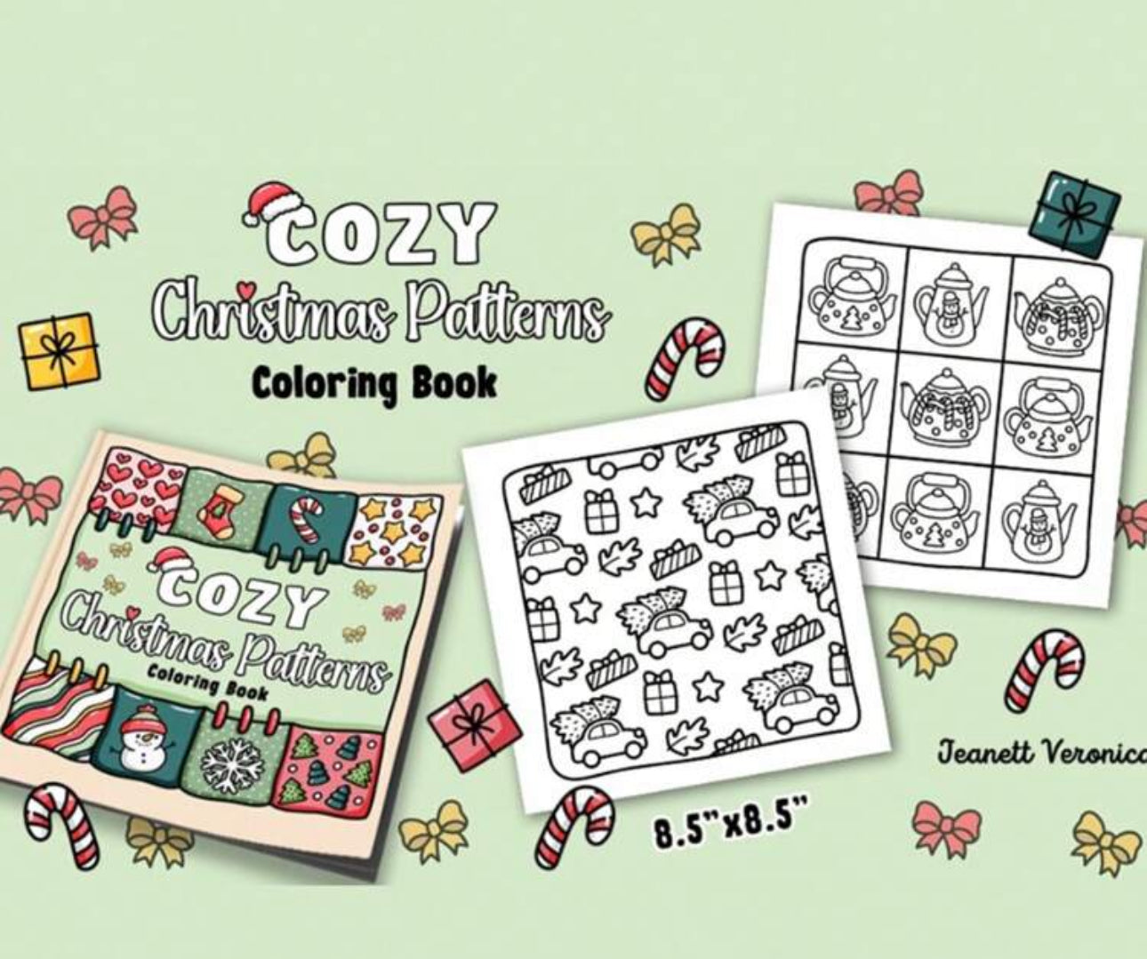 Cozy Christmas Paperback Colouring Book