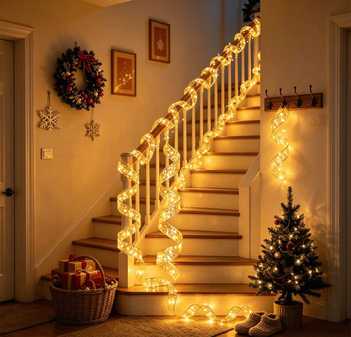 LED Christmas Ribbon Fairy Light