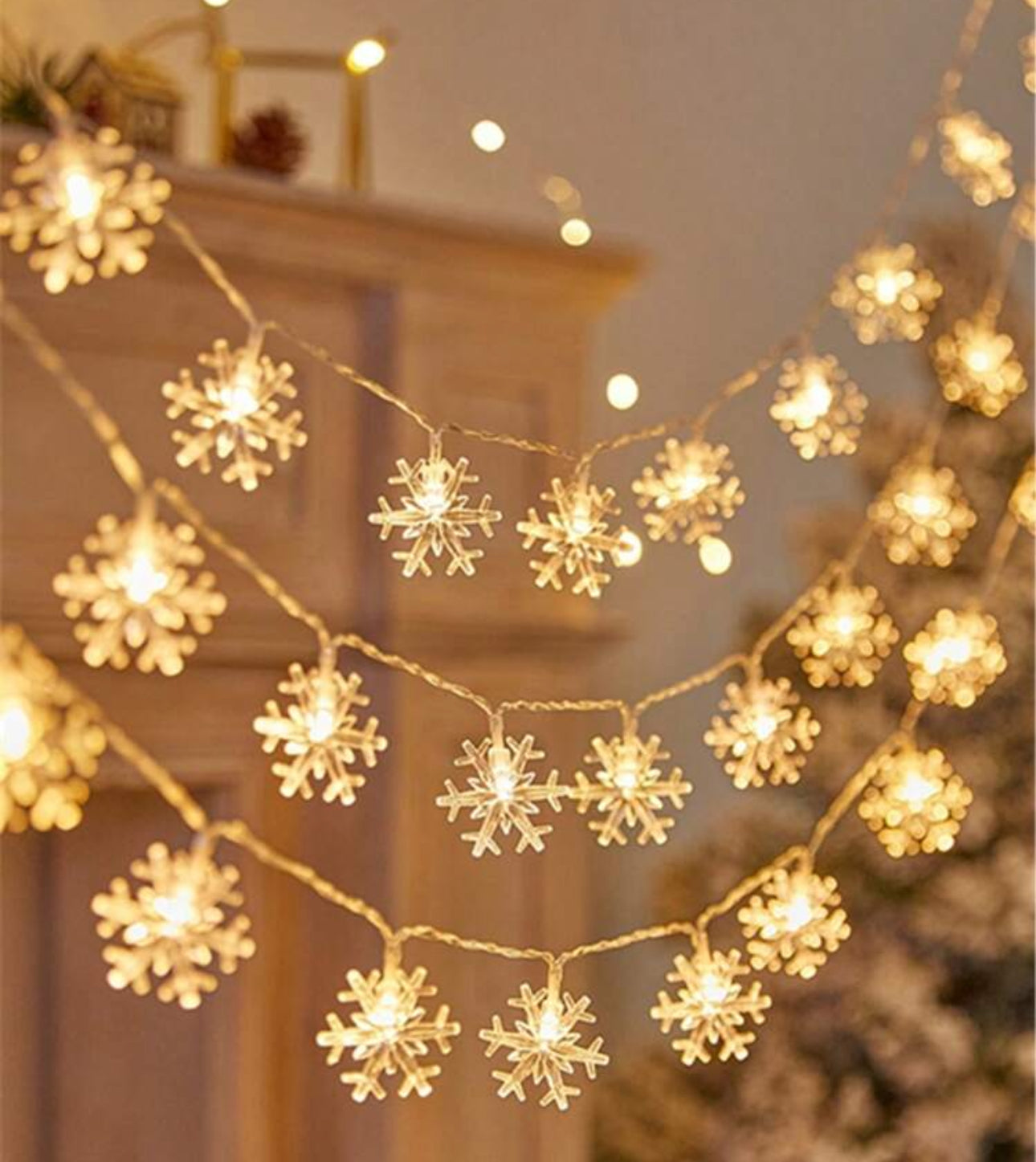Snowflake String Lights