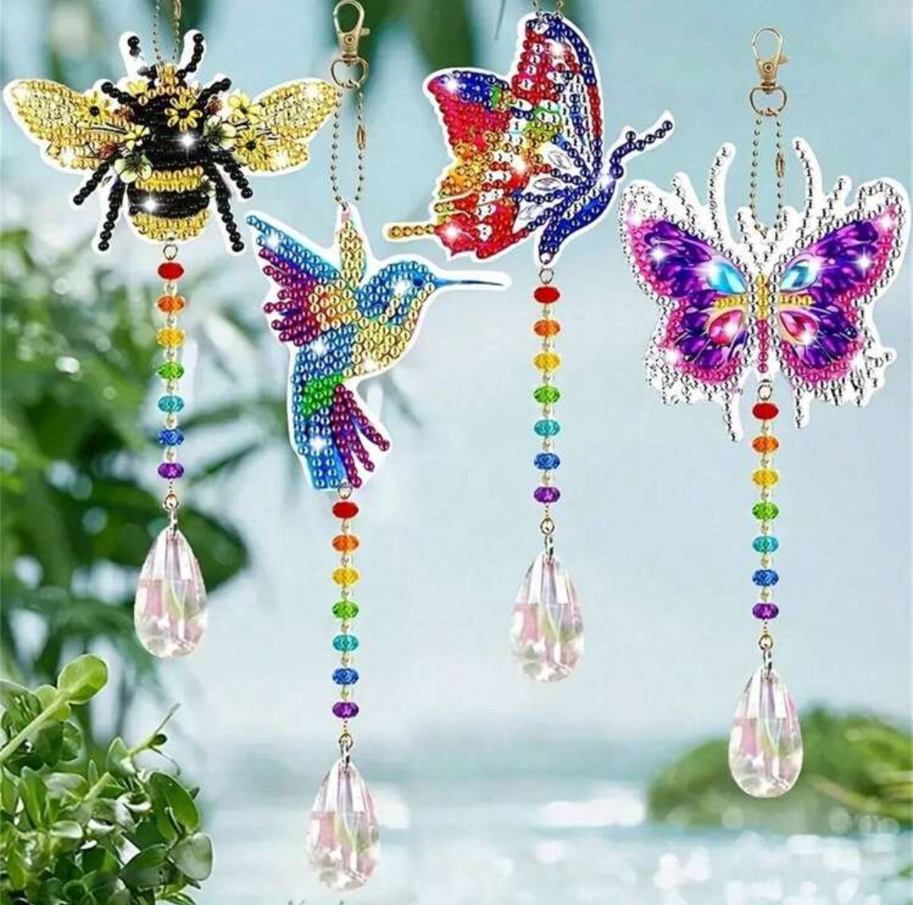 4 Piece Diamond Painting Suncatcher Set
