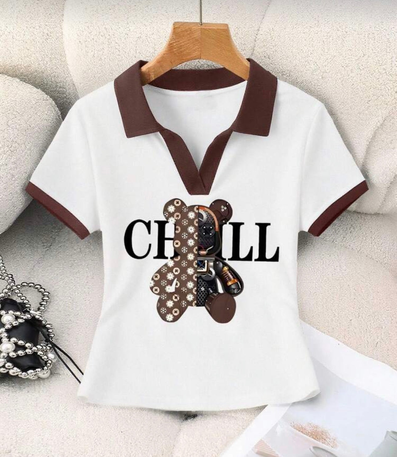 Chill Split-Graphic Polo