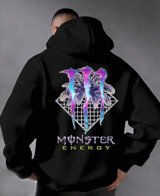 Monster Energy Neon Tropics Retro-Chrome Oversized Hoodie