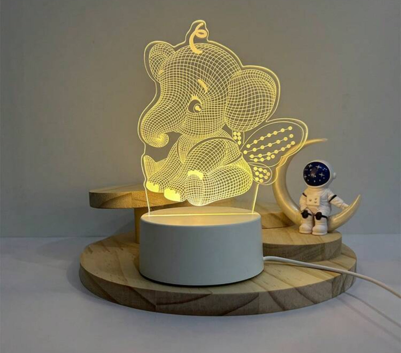 3D Elephant Shape LED Light