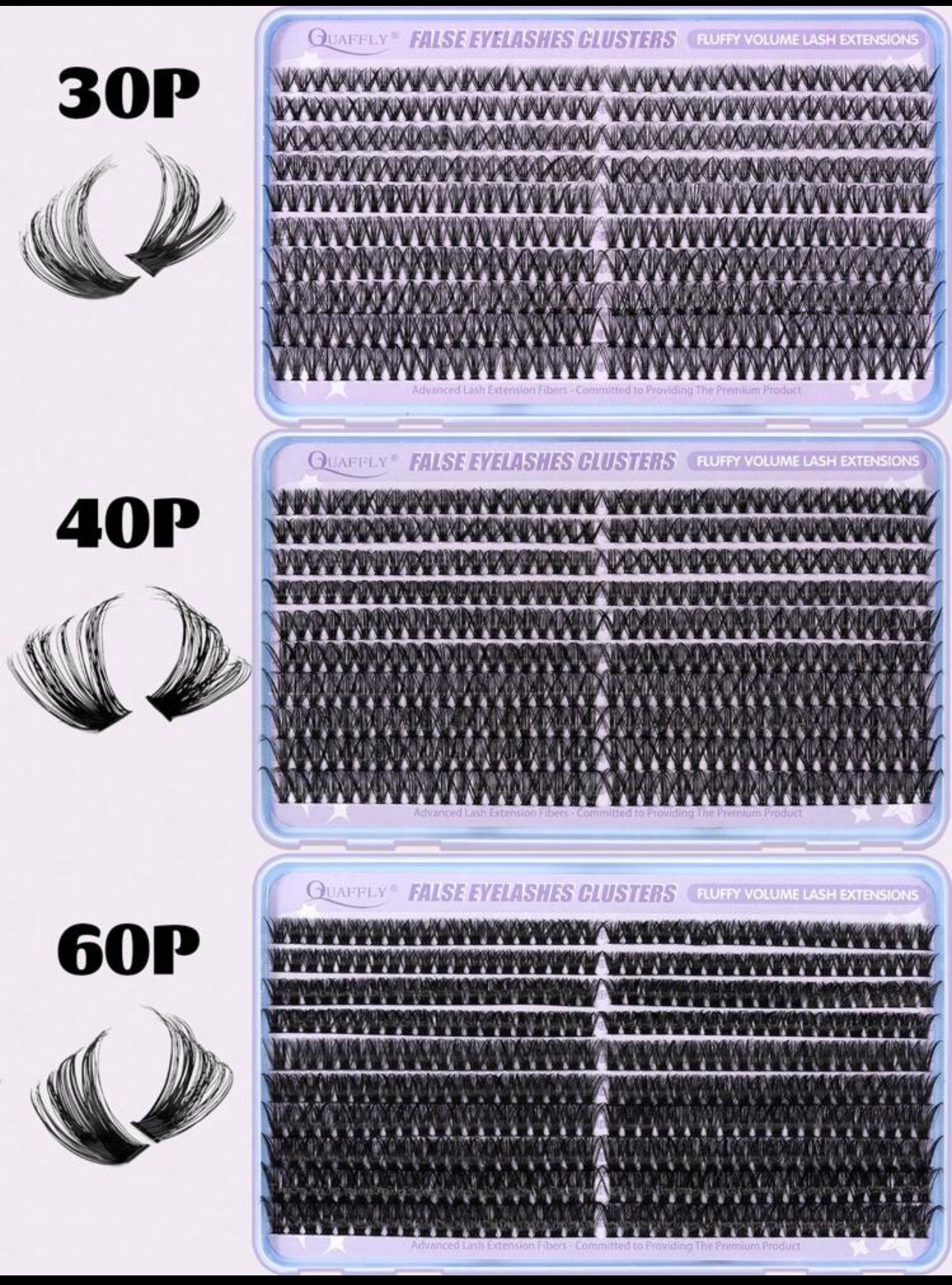 Fluffy Cluster Lash Set