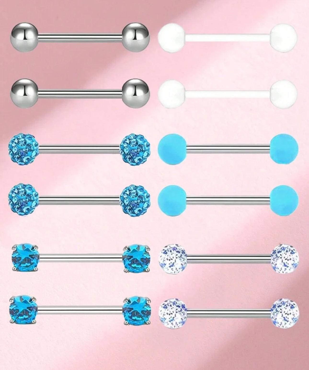 Set of 12 Tongue Bars