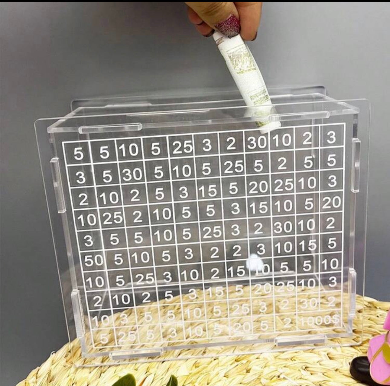 Acrylic Money Box Savings Challenge