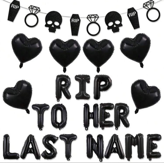 RIP To Her Last Name 23 Piece Balloon Set