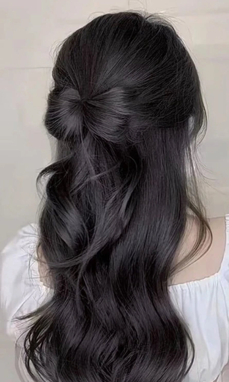 Half Up Clip In Bow