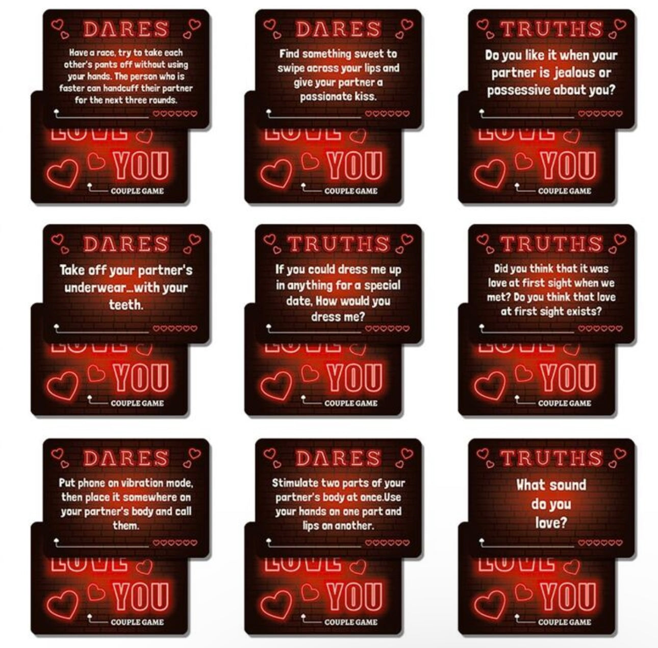 Love You 50 Cards Game