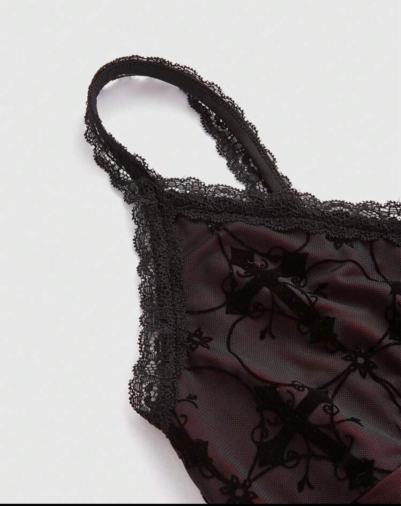 Goth Cross Mesh Cami