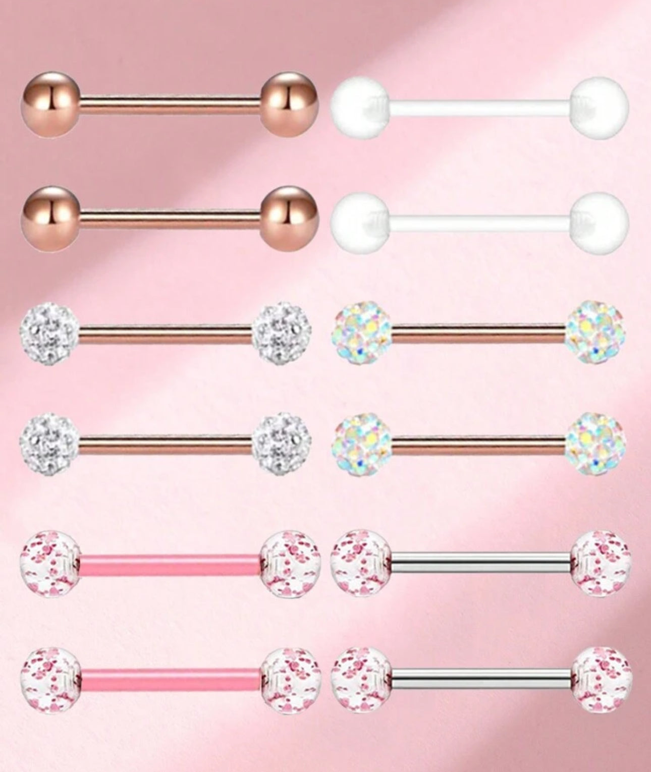 Set of 12 Tongue Bars