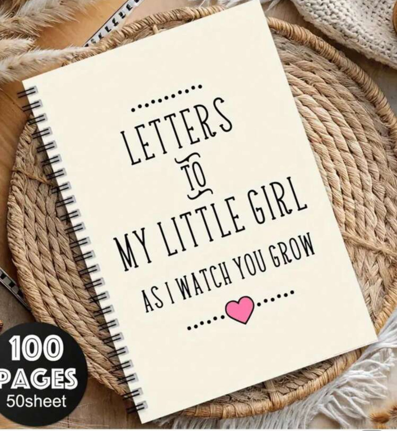 50 Sheet Letters To My Little Girl Book