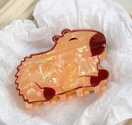 Chunky Capybara Hair Clip