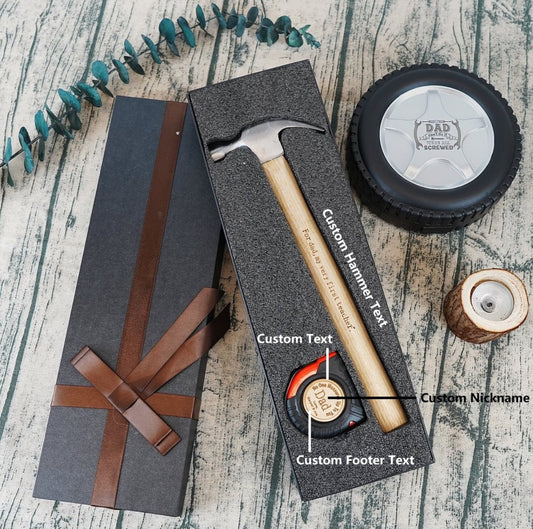 Personalised Hammer and Tape Measure Set