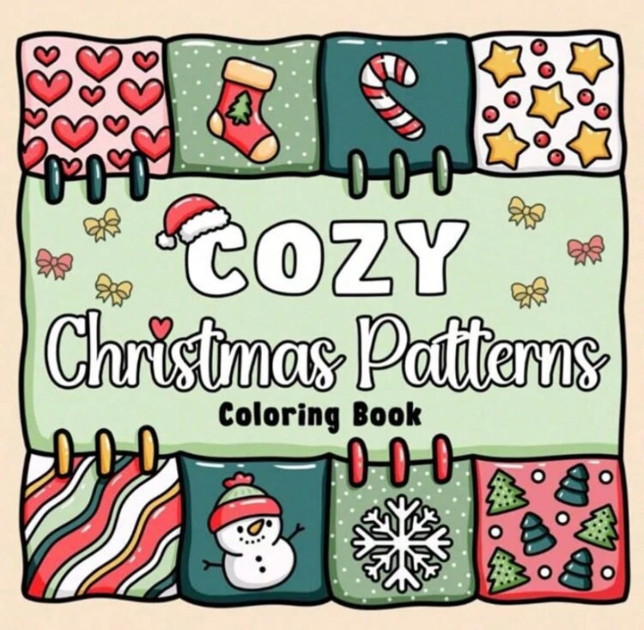 Cozy Christmas Paperback Colouring Book