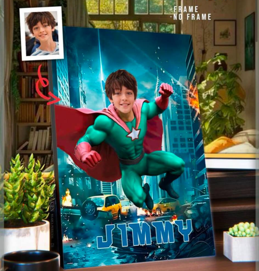 Personalised Superhero Canvas