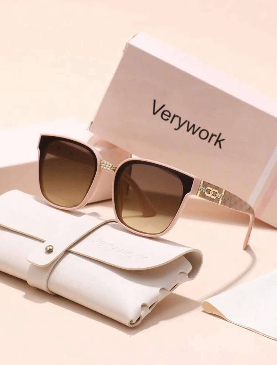 Rose Gold Geometric Sunglasses