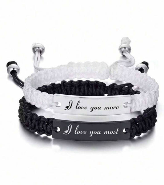 I Love You Adjustable Bracelets