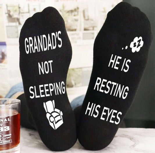 Grandads Not Sleeping He’s Resting His Eyes Socks