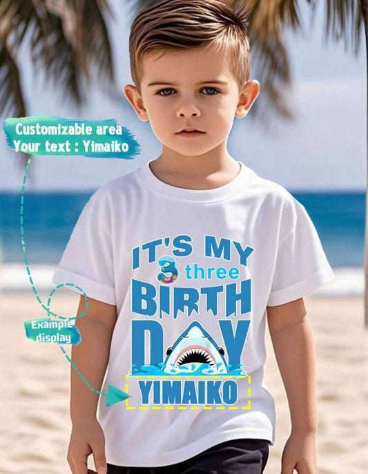 Personalised 3rd Birthday T-shirt
