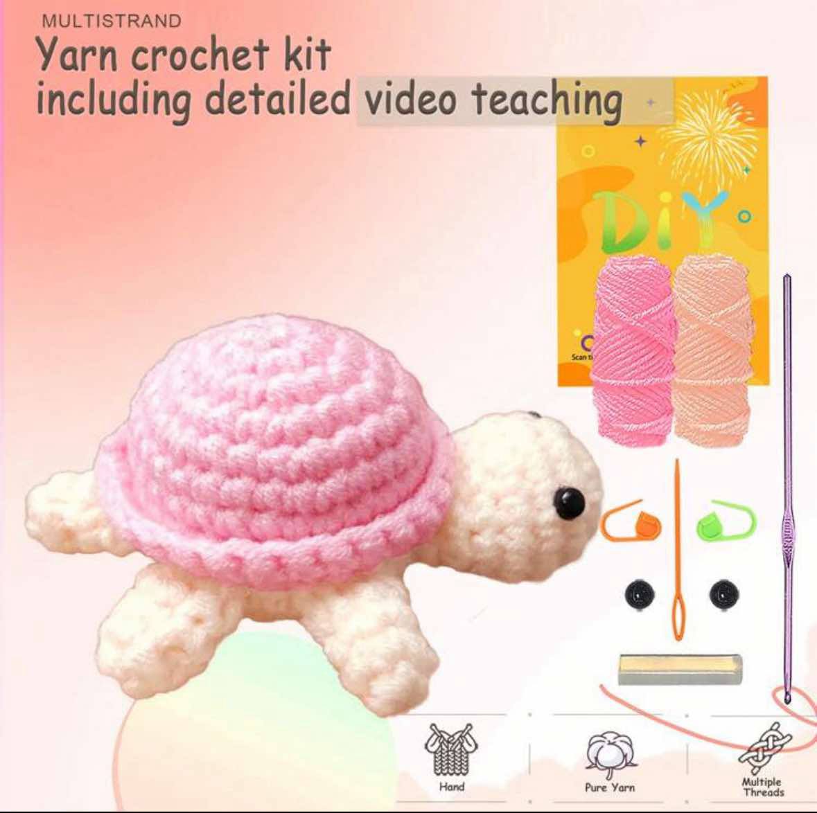 Turtle Crochet Kit