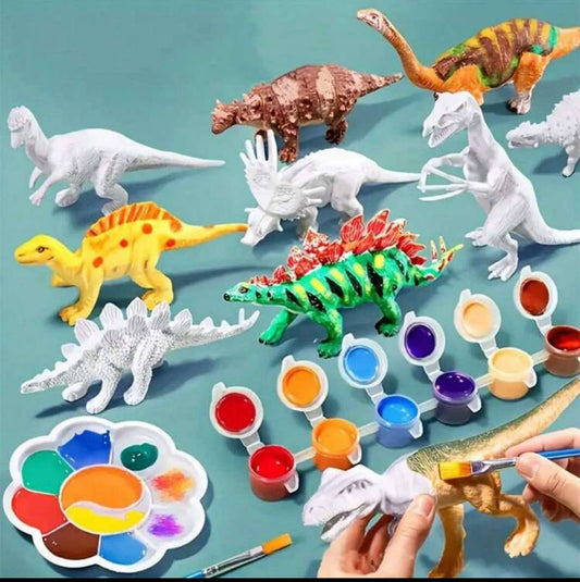 16 Piece Dinosaur Paint Set
