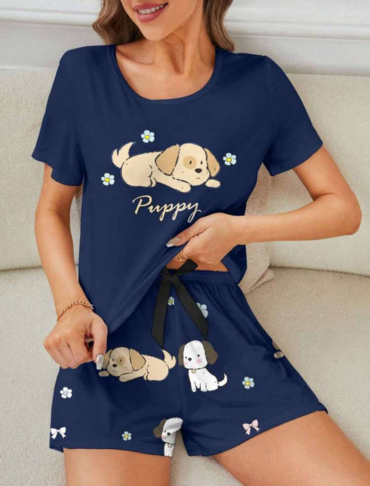 Cute Puppy Pyjama Set