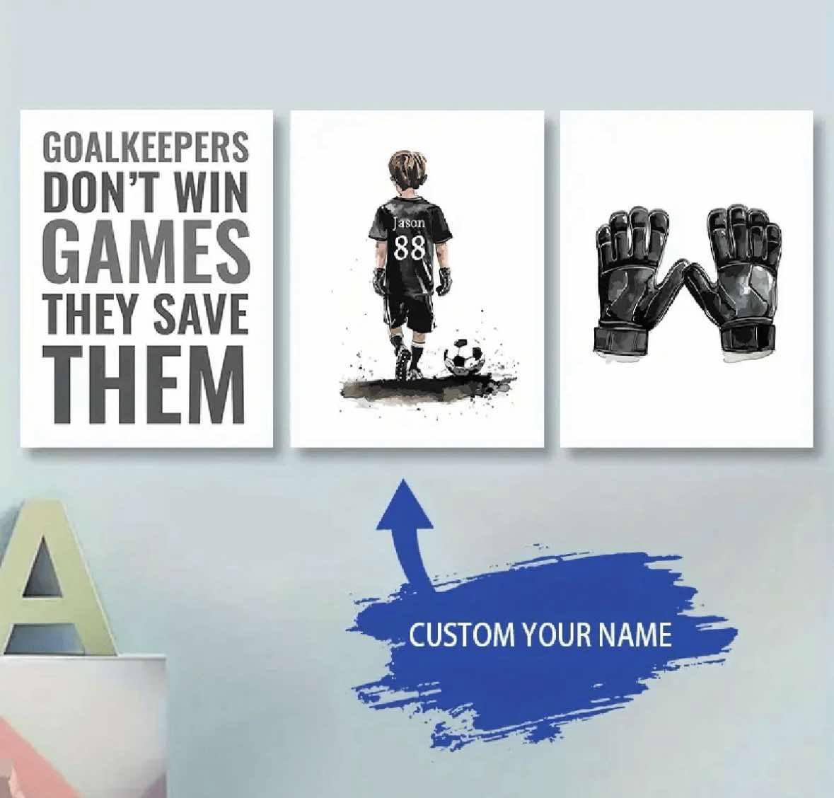 Personalised Goalkeepers Canvas Prints