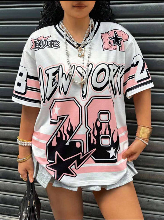 Pink New York 28 T-shirt