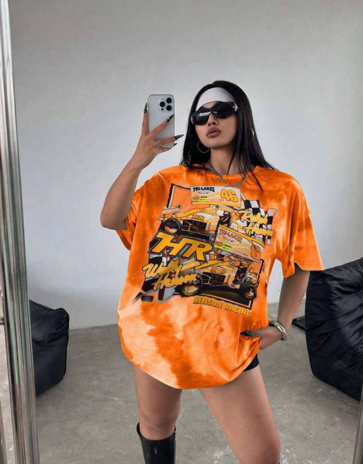 Curve Tie Dye Racing T-shirt