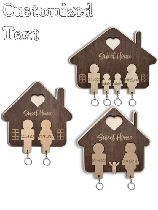 Personalised Wooden Key Holder