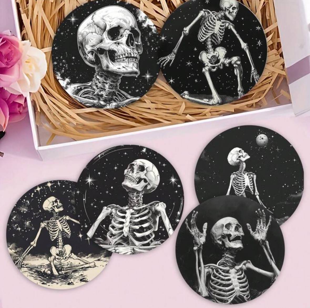 Skeleton Coasters