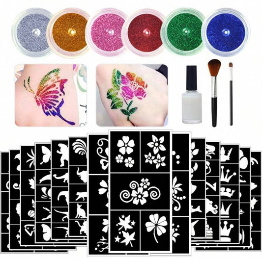 Glitter Tattoo Set