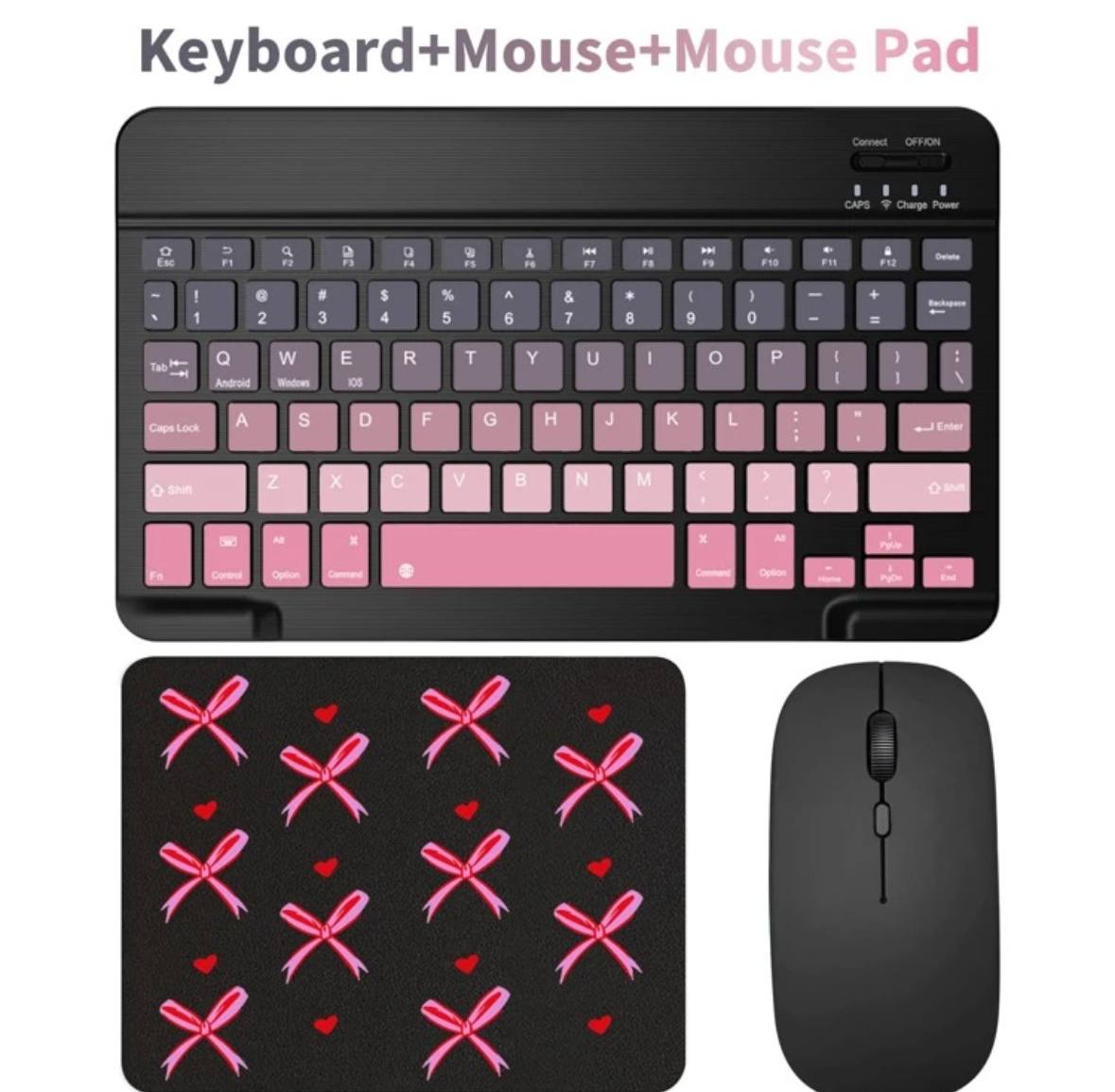 Wireless Keyboard, Mouse and Pad