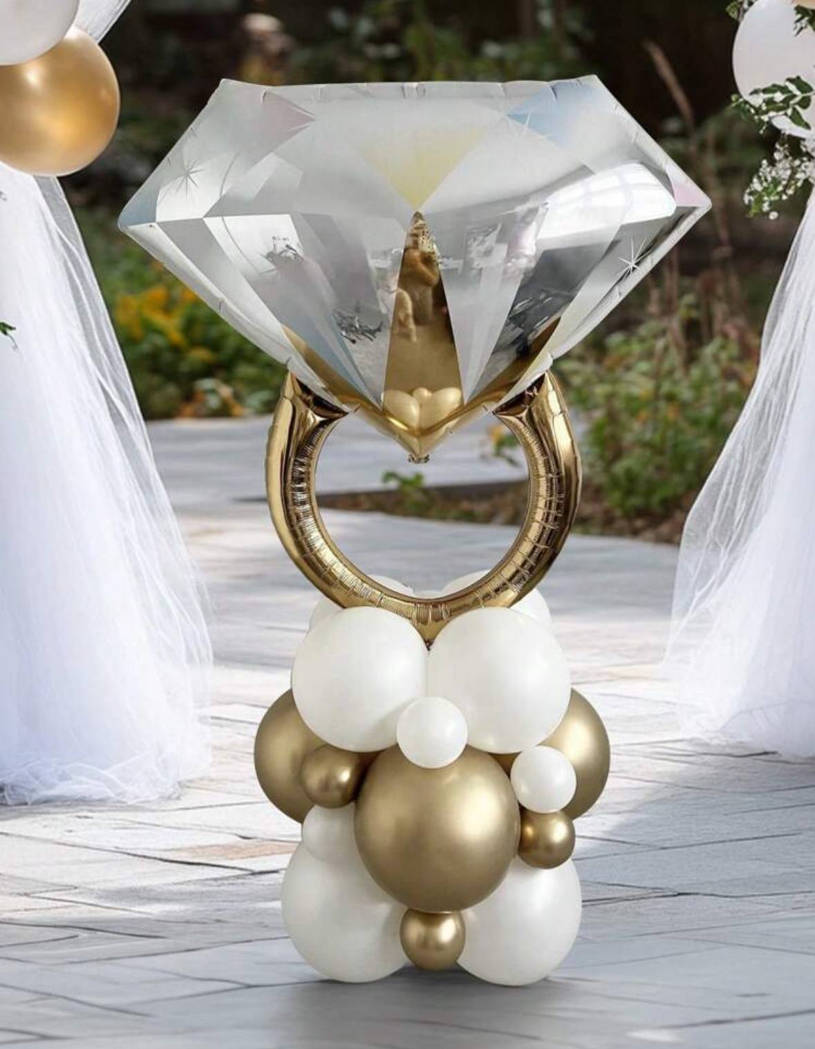 19 Pieces Bridal Balloon Stand