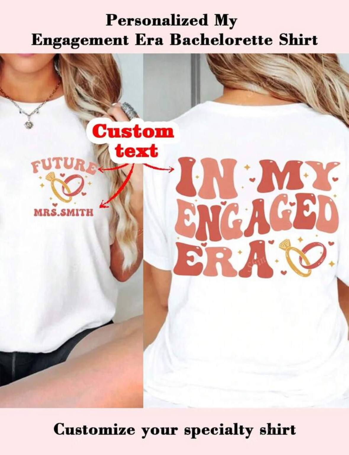 Personalised In My Engaged Era T-shirt