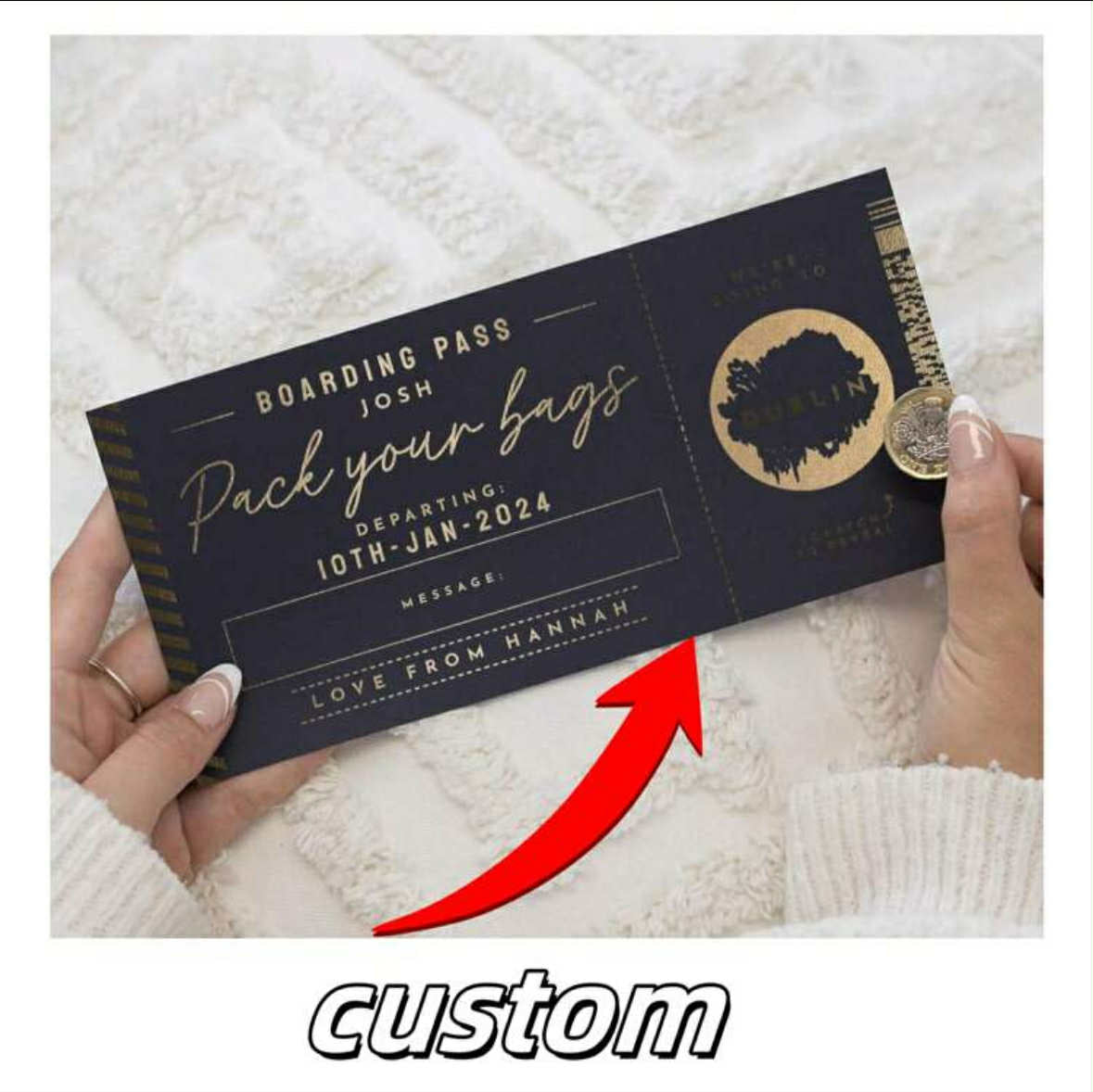 Personalised Boarding Pass