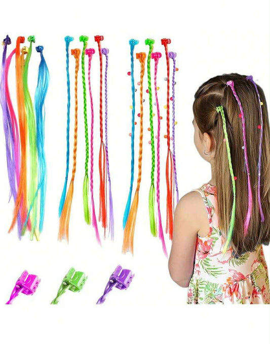18 Piece Kids Clip In Extensions