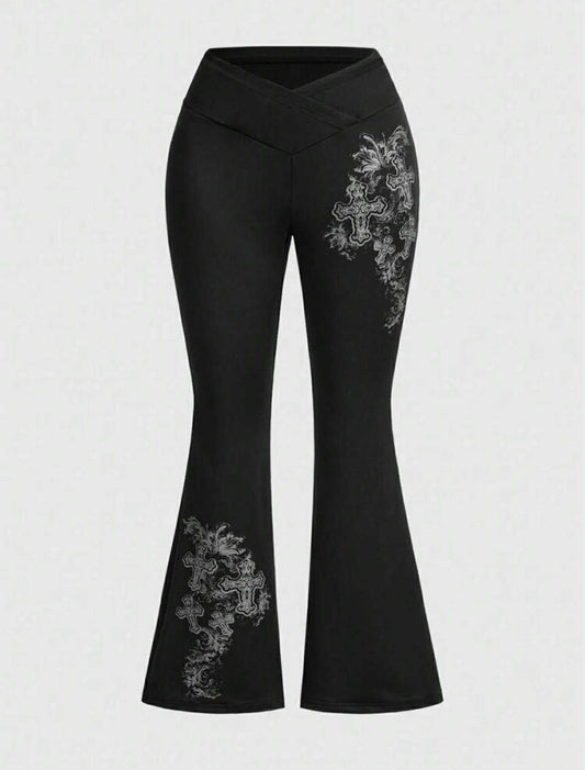 Curve Vwaist Cross Trousers
