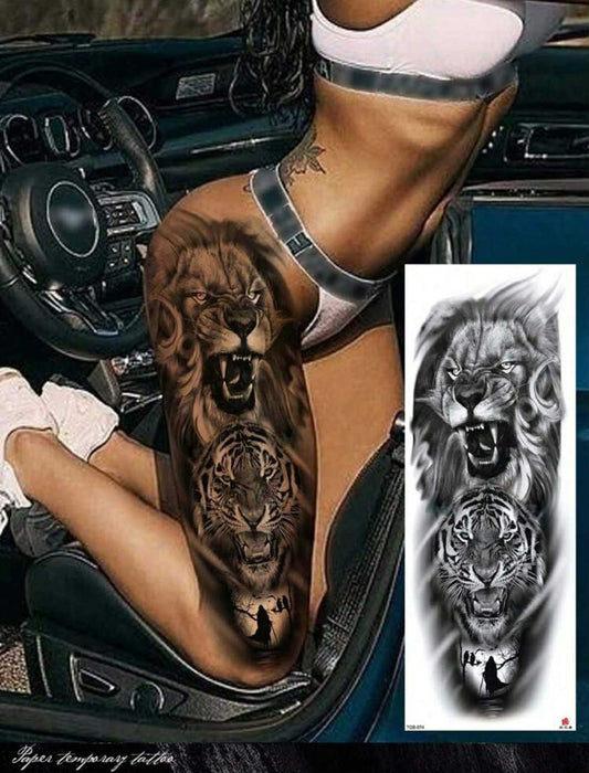 Lion Temporary Waterproof Tattoo