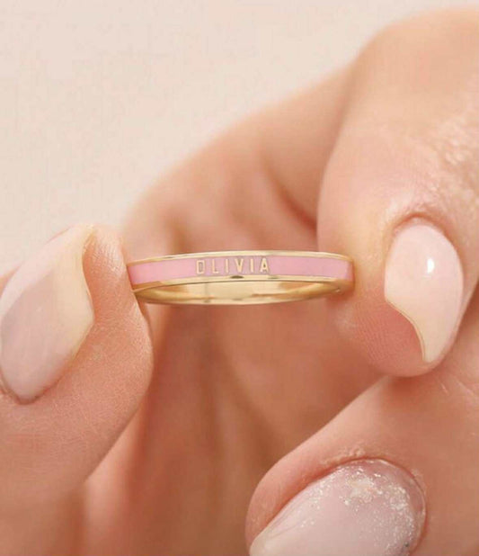Personalised Engraved Gold Ring